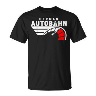 German Autobahn Highway No Speed Limit Racing T-Shirt - Monsterry DE