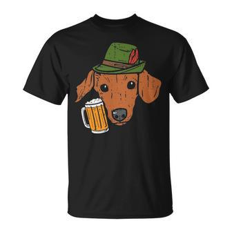 German Dachshund Oktoberfest Bavarian Weiner Sausage Dog T-Shirt | Mazezy