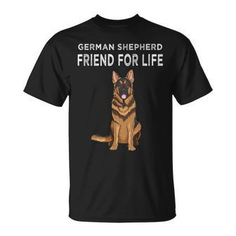 German Shepherd Friend For Life Dog Friendship T-Shirt - Thegiftio UK