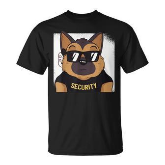 German Shepherd Security Guard Alsatian Dog T-Shirt - Monsterry