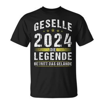 Geselle 2024 Gesellenprüfung Bestandene Ausbildung T-Shirt - Seseable