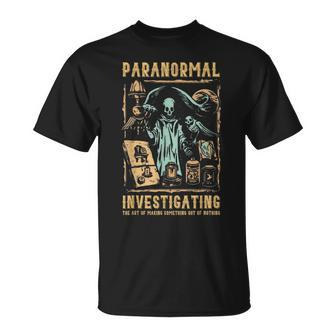 Ghost Hunting Investigator Paranormal Investigator T-Shirt | Mazezy
