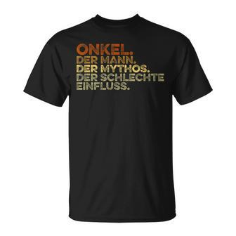 Idea Proud Werdender Bester Uncle Man Myth T-Shirt - Seseable