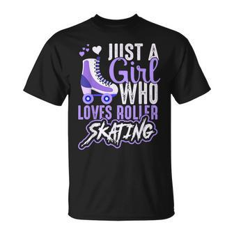 Girl Loves Roller Skating Roller Skate Girl T-Shirt - Thegiftio UK