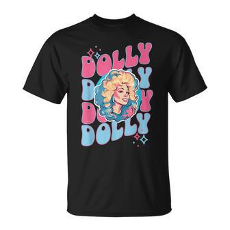 Girl Retro Personalized Dolly First Name Vintage Style T-Shirt - Seseable