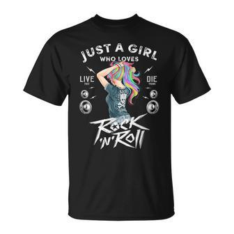 Girls Rock And Roll Music Graphic Novelty & Cool s T-Shirt - Monsterry UK