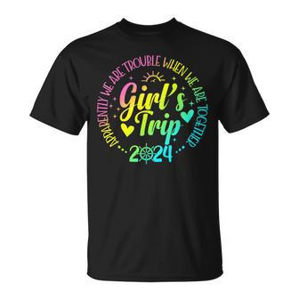 Girls Trip 2024 Apparently We Are Trouble Matching Trip T-Shirt | Mazezy UK
