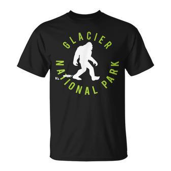 Glacier National Park Bigfoot T T-Shirt - Monsterry