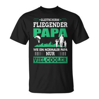 Gleitschirm Fliegender Papa Paragleiteratertag Geschenk T-Shirt - Geschenkecke