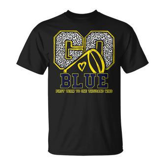 Go Blue First Team To One Thousand Wins T-Shirt | Mazezy