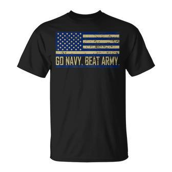 Go Navy Beat Army Flag America's Game Sports Football Fan T-Shirt - Monsterry DE