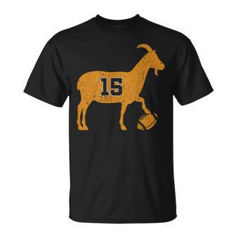 Goat 15 Red And Yellow Fotball T-Shirt - Seseable