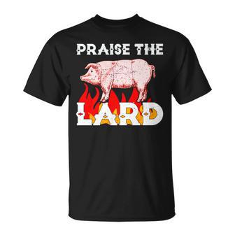 Godly Praise The Lard Bbq Holy Pig T-Shirt - Monsterry DE