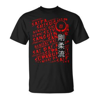 Goju Ryu Karate Kata Martial Arts Japanese Kanji T-Shirt - Seseable