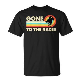 Gone To The Races Retro Loves American Quarter Horse Racing T-Shirt - Monsterry DE