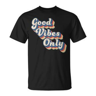 Good Vibes Only Vintage Summer Casual Vacation T-Shirt - Monsterry AU