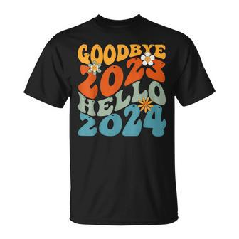Goodbye 2023 Hello 2024 Happy New Year T-Shirt | Mazezy UK