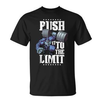 Gorilla Push Limit Workout Beast Weights Fitness Gym T-Shirt - Monsterry DE