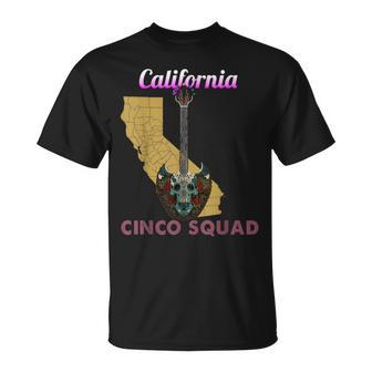 Gothic Aesthetic Cinco De Mayo Music California Cinco Squad T-Shirt - Monsterry