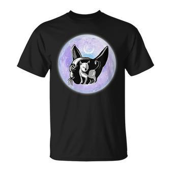 Gothic Cats Full Moon Aesthetic Vaporwave T-Shirt - Monsterry AU