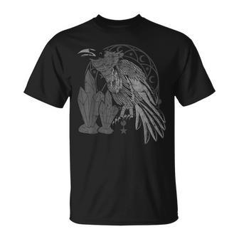 Gothic Raven Black Animal Spooky Bird Crystals Crow T-Shirt - Thegiftio UK
