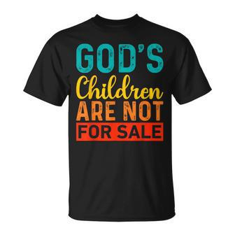 Gottes Kinder Stehen Nicht Zum Verkauf Lustig T-Shirt - Seseable