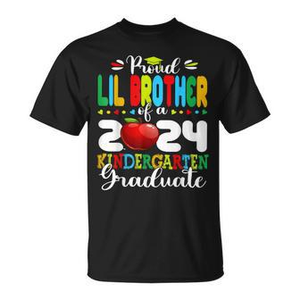 Graduation Proud Lil Brother Of A 2024 Kindergarten Graduate T-Shirt - Seseable
