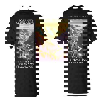 Grand Canyon National Park Vintage Hiking Camping Vacation T-Shirt - Seseable