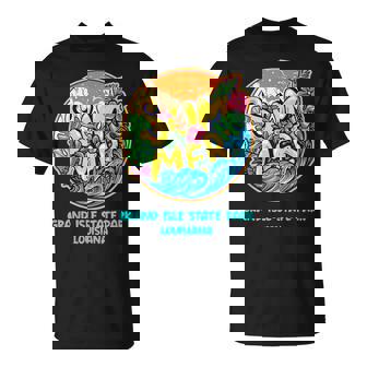 Grand Isle State Park Louisiana Summer Vacation Souvenir Sun T-Shirt - Thegiftio