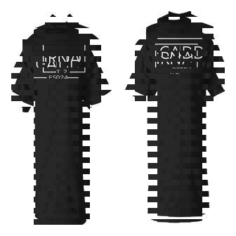 Grandad Est 2024 Father's Day Dad Grandpa T-Shirt | Mazezy