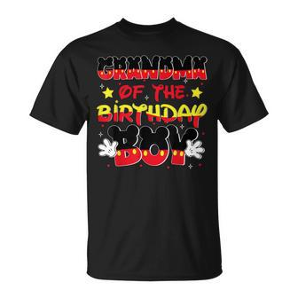 Grandma Of The Birthday Boy Mouse Family Matching T-Shirt - Monsterry DE
