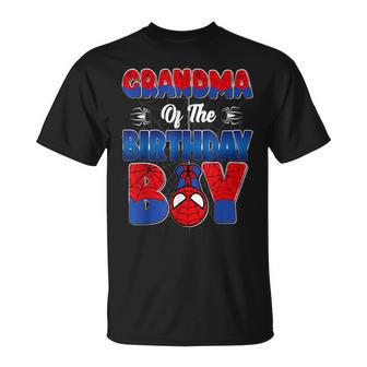 Grandma Of The Birthday Boy Spider Family Matching T-Shirt | Mazezy