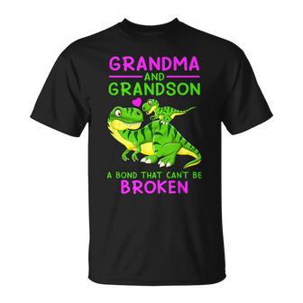 Grandma And Grandson A Bond That Can't Be Broken T-Shirt - Monsterry