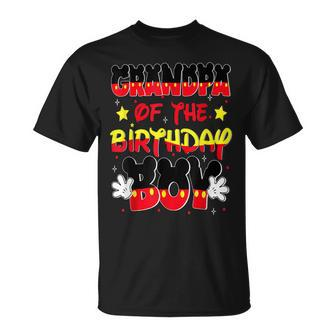 Grandpa Of The Birthday Boy Mouse Family Matching T-Shirt - Seseable
