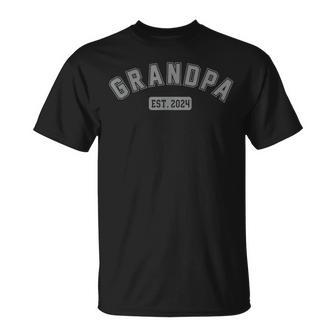 Grandpa Est 2024 New Grandpa T-Shirt - Seseable
