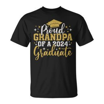 Grandpa Senior 2024 Proud Grandpa Of Class Of 2024 Graduate T-Shirt - Seseable