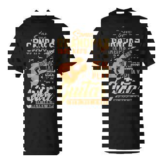 Some Grandpas Take Naps Real Grandpas Play Guitar Father Day T-Shirt - Seseable