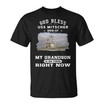 My Grandson Is Uss Mitscher Ddg T-Shirt | Mazezy