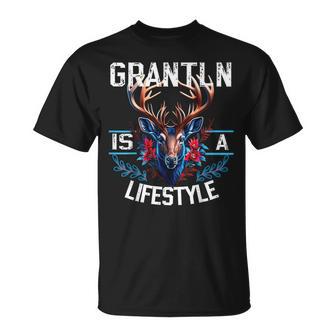 Grantln Is A Lifestyle Grantler Trachten Kostüm Oktoberfest T-Shirt - Geschenkecke