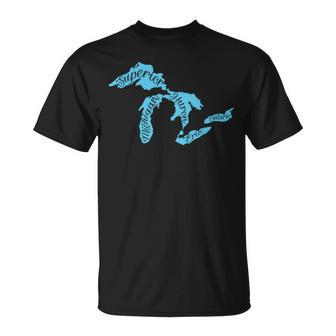 Great Lakes Michigan Detroit Michigan Great Lakes T-Shirt - Monsterry AU