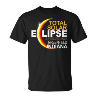 Greenfield Indiana Total Solar Eclipse April 8 2024 T-Shirt | Mazezy