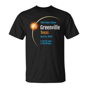 Greenville Texas Tx Total Solar Eclipse 2024 1 T-Shirt | Mazezy