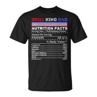 Grill King Dad Bbq Soul Food Family Reunion Cookout Fun T-Shirt - Monsterry DE