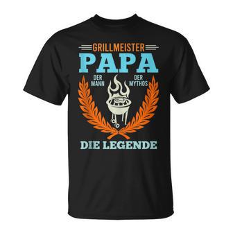 Grillmeister Papa Mann Mythos Legendeaterintage Mann T-Shirt - Geschenkecke