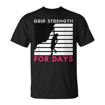 Grip Strength Climber Rock Climbing Male Bouldering T-Shirt - Monsterry AU