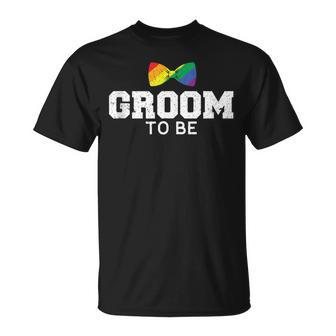Groom Lgbt Gay Wedding Bachelor T-Shirt - Monsterry