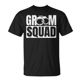 Groom Squad Groomsmen Wedding Bachelor Party T-Shirt | Seseable CA