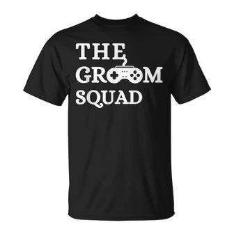 Groom Squad Wedding Bachelor Party Groomsmen Game Party T-Shirt - Monsterry