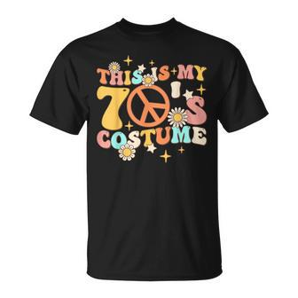 Groovy This Is My 70S Costume 70 Styles 1970S Vintage Hippie T-Shirt - Monsterry
