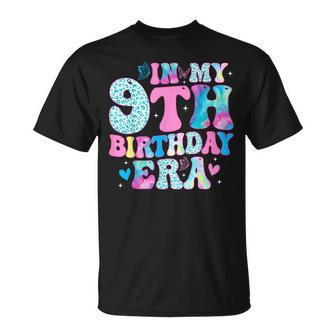 Groovy In My 9Th Birthday Era Nine 9 Years Old Birthday T-Shirt - Monsterry